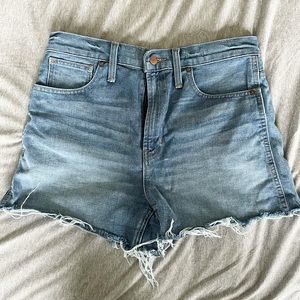 Madewell High Rise The Perfect Jean Shorts